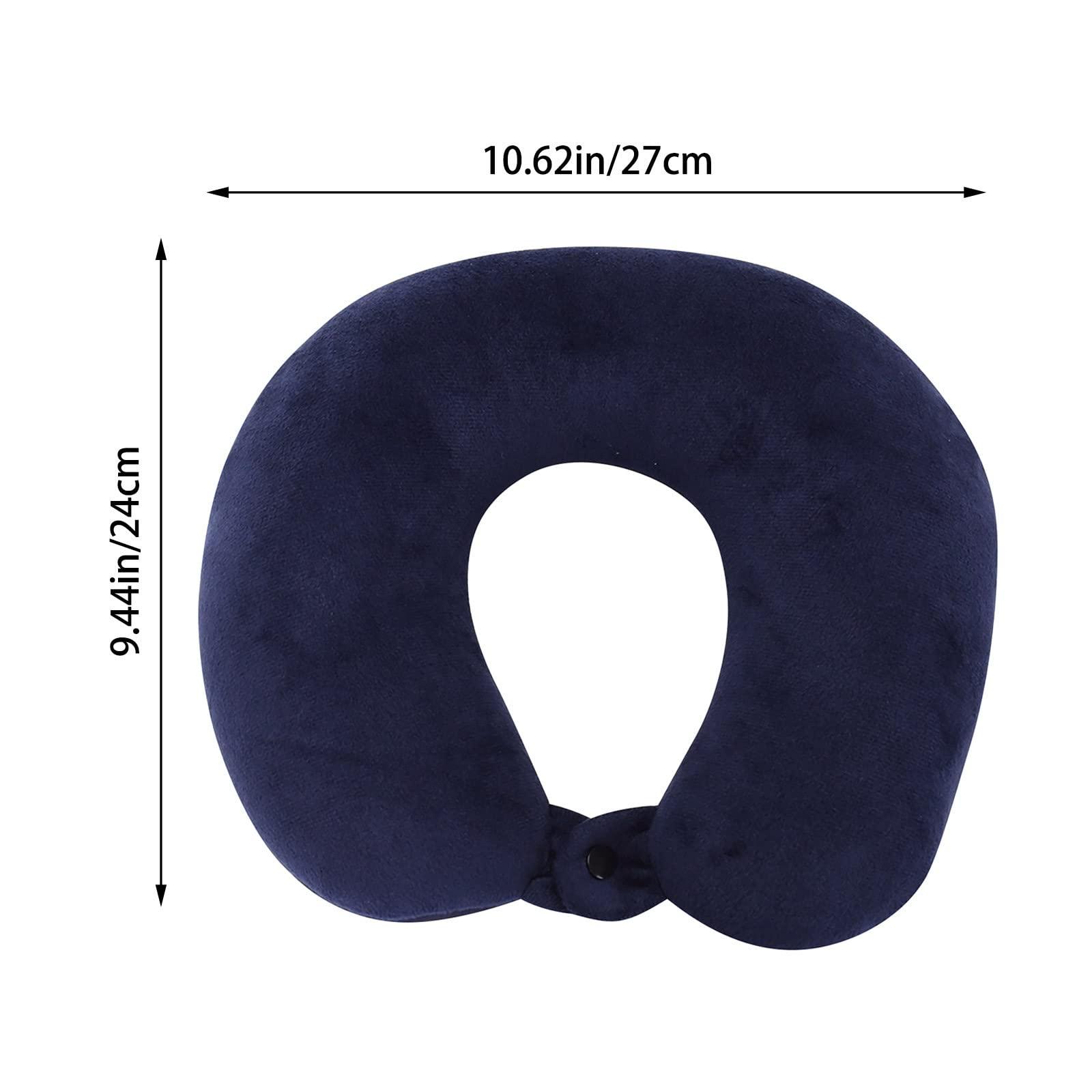 KELINFONG Travel Pillows for Airplanes Memory Foam Neck Pillow for Sleeping Travel Turtle Neck Pillow with Attachable Snap Buttons Outdoor Pillows for Traveling,car,home Recliner ,office Plane Accessories