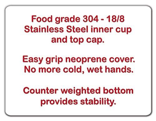 Mugzie Mugzie "Black & white Zebra" Cocktail Shaker with Insulated Wetsuit Cover, 16 oz, Black