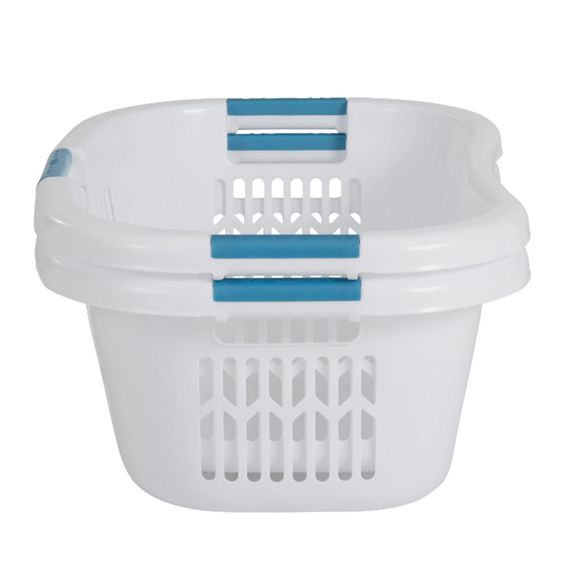 Rubbermaid Rubbermaid Laundry Basket, XL Hip-Hugger Basket, 2.1-Bushel, White, Laundry, Storage/Bathroom/Bedroom/Home Closet