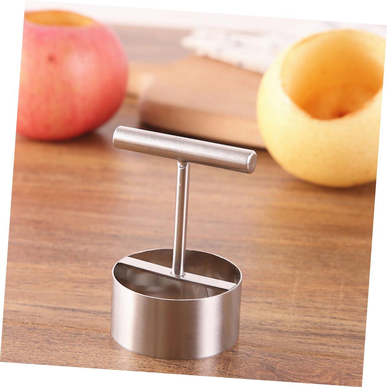 VOSAREA VOSAREA 1pc Apple Rice Fruit Seeder Fruit Fruit Corer Bell Pepper Corer Tool Fruit Pitter Tool Pineapple Peeler Corer Apples Core Divider Olive Pitter Silver Stainless Steel