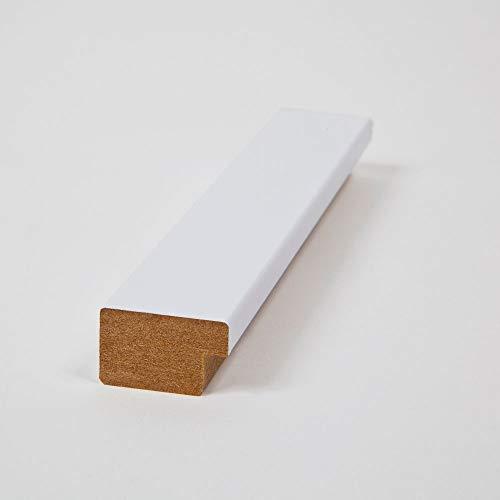 ArtToFrames ArtToFrames 20x28 Inch White Picture Frame, This 1.25\" Custom Poster Frame is Satin White Frame, for Your Art or Photos, WOMFRBW26074-20x28