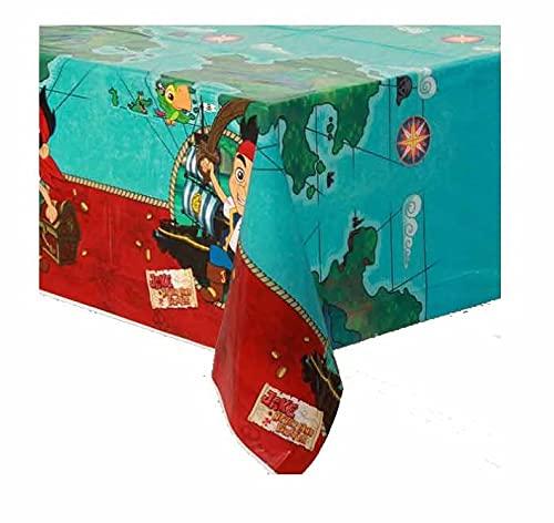 Unique Jake and the Neverland Pirates Birthday Party Supplies Bundle for 16 includes 32 Napkins, 1 Table Cover, 1 Centerpiece, 1 Banner, 16 Party Invitations, 16 Loot Bags, 1 Award Ribbon, 1 Dinosaur Sticker