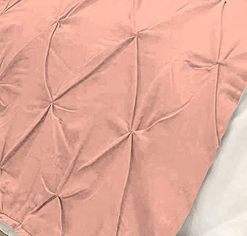 Muskan Collection in 600 Count Pinch Pleated Bed Runner 1 Pieces Solid 100 % Egyptian Cotton Soft Fade-Resistant Easy Care Decorative Bed Scarf