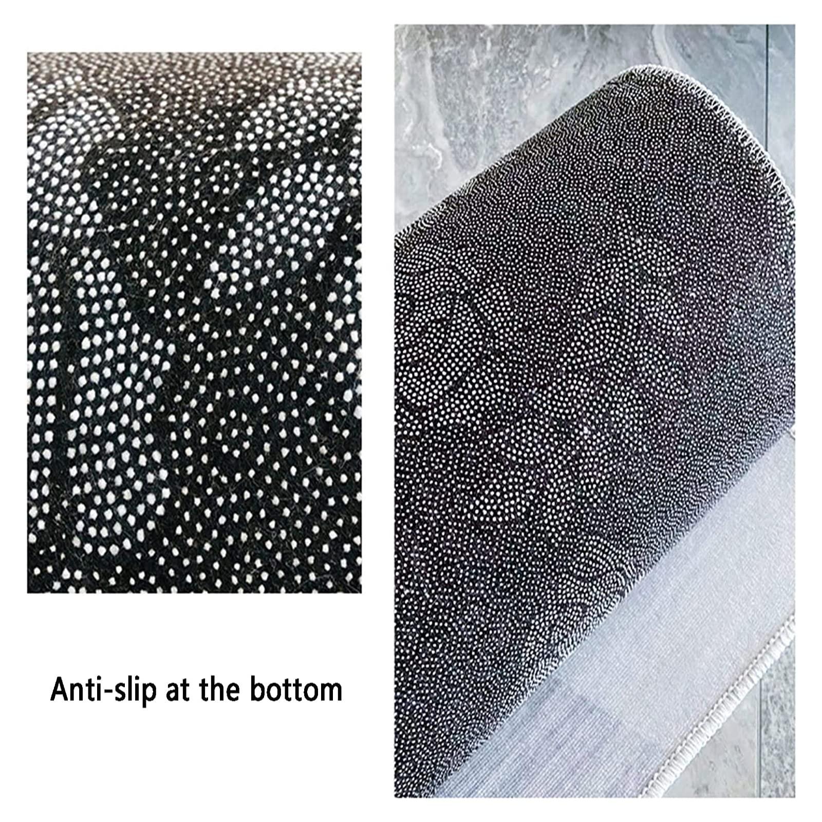 Mrxfn 3D Area Rug Floor Mat 3D Bottomless Hole Optical Illusion Area Rug Visual Rug for Living Room Home Front Door Bedroom Bathroom Kitchen Black White Checkered 3D Carpets 95 in x 197 in