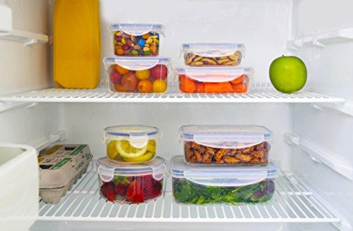 1790 Plastic Food Storage Containers with Lids for use in Freezer Safe Food Storage Container Set and Large Food Storage Containers with Lids (16 piece Food Containers)