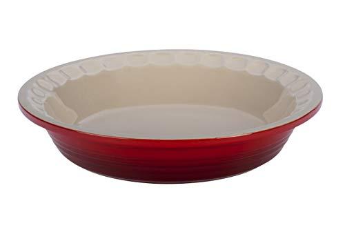 Le Creuset Le Creuset Stoneware Pie Dish, 9", Cerise