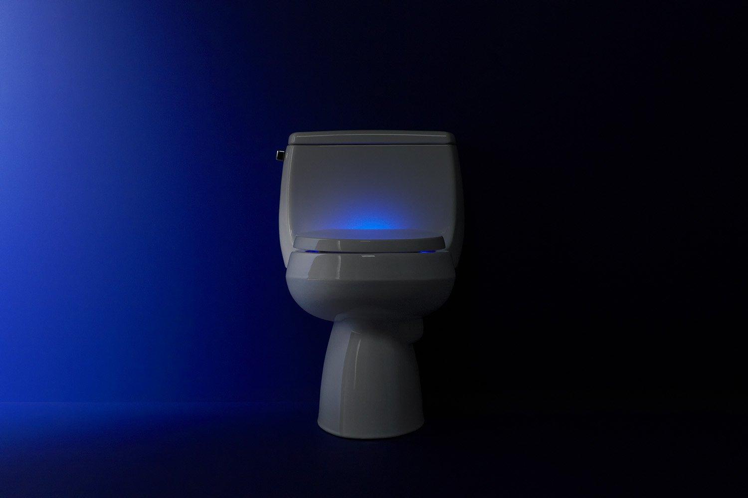 Kohler KOHLER Reveal(TM) Nightlight Q3(TM) Round-Front Toilet Seat, Dune